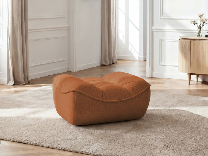 Pouf SERENA tissu chiné