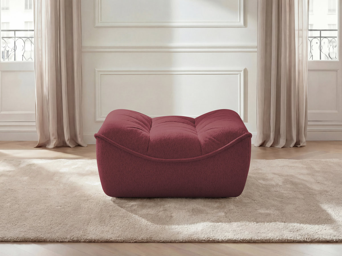 Pouf SERENA tissu chiné
