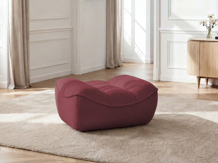 Pouf SERENA tissu chiné