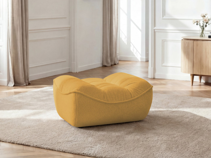 Pouf SERENA tissu chiné