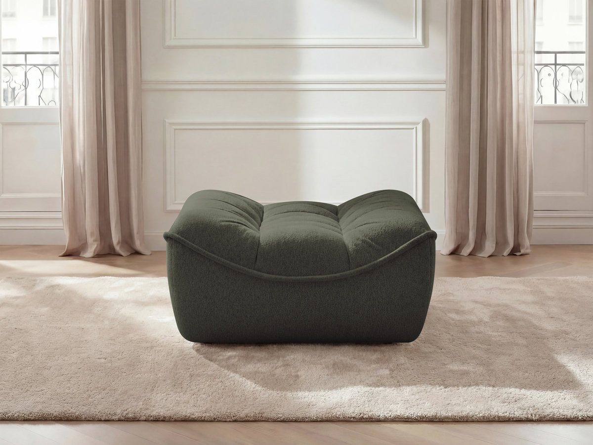 Pouf SERENA chiné vert — vue 4