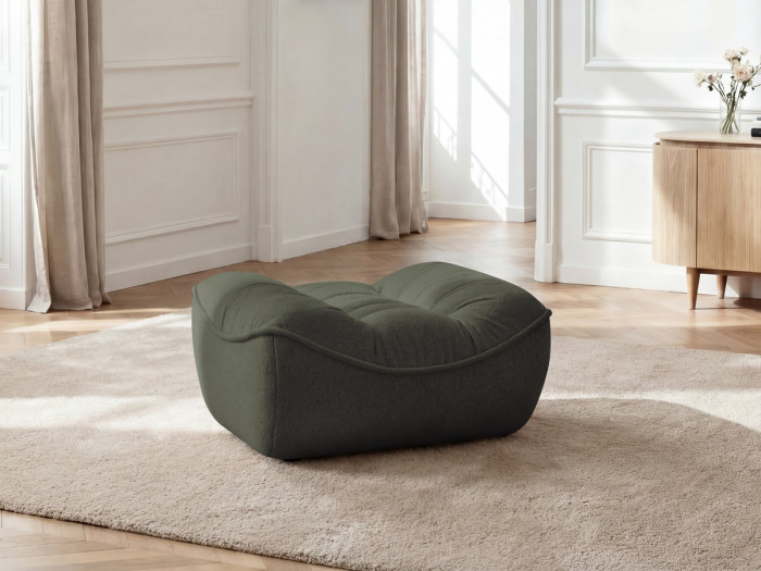 Pouf SERENA tissu chiné