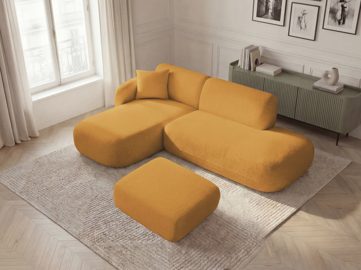 Canapé d'angle modulable ANDA jaune — vue 5