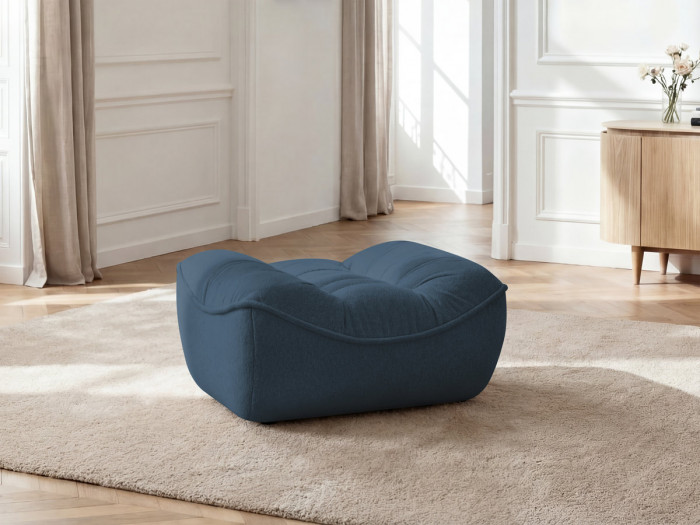 Pouf SERENA tissu chiné