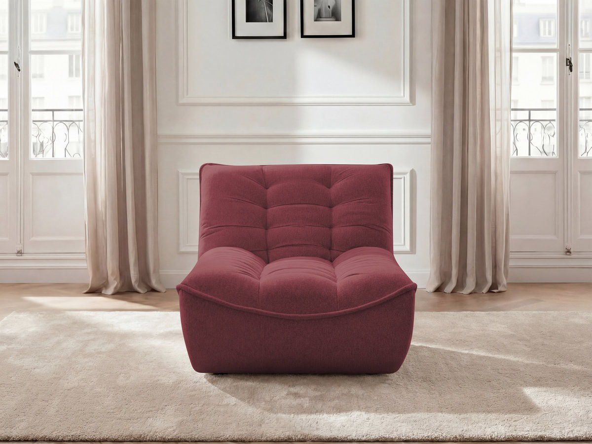 Chaise longue voor de modulaire bank SERENA, gemęleerde stof