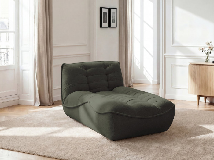 Méridienne pour canapé modulable SERENA tissu chiné