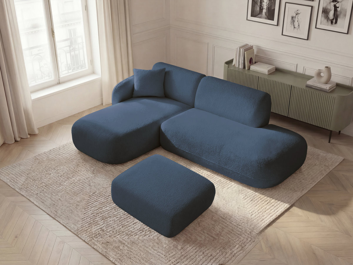 Canapé d'angle modulable ANDA bleu foncé — vue 5