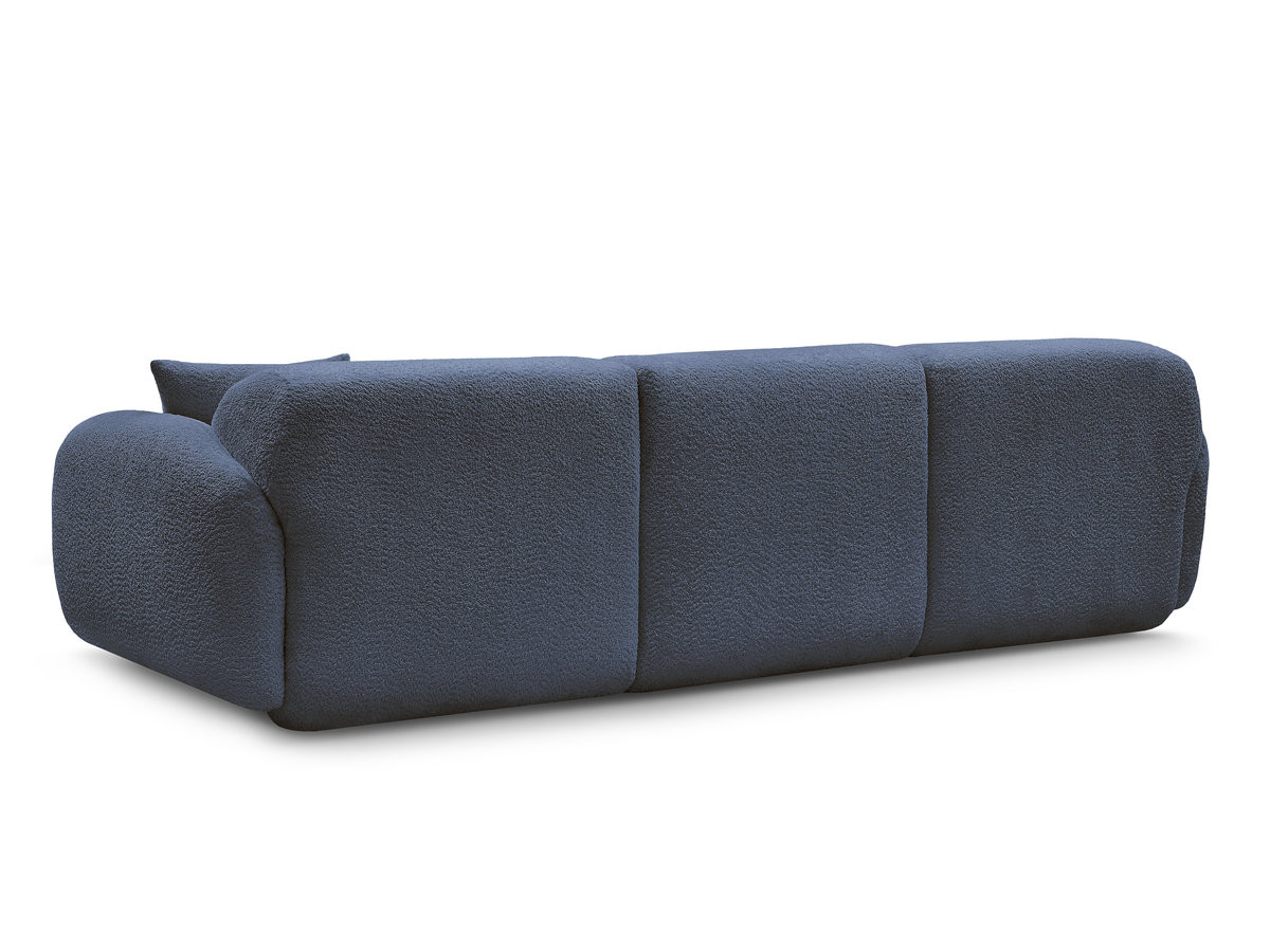 Canapé d'angle fixe modulable ANDA tissu chenille