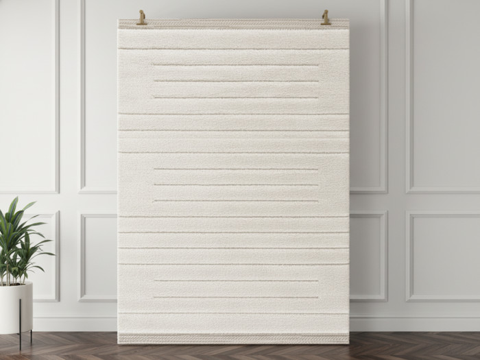 Tapis poils ras LUBIO motif graphique