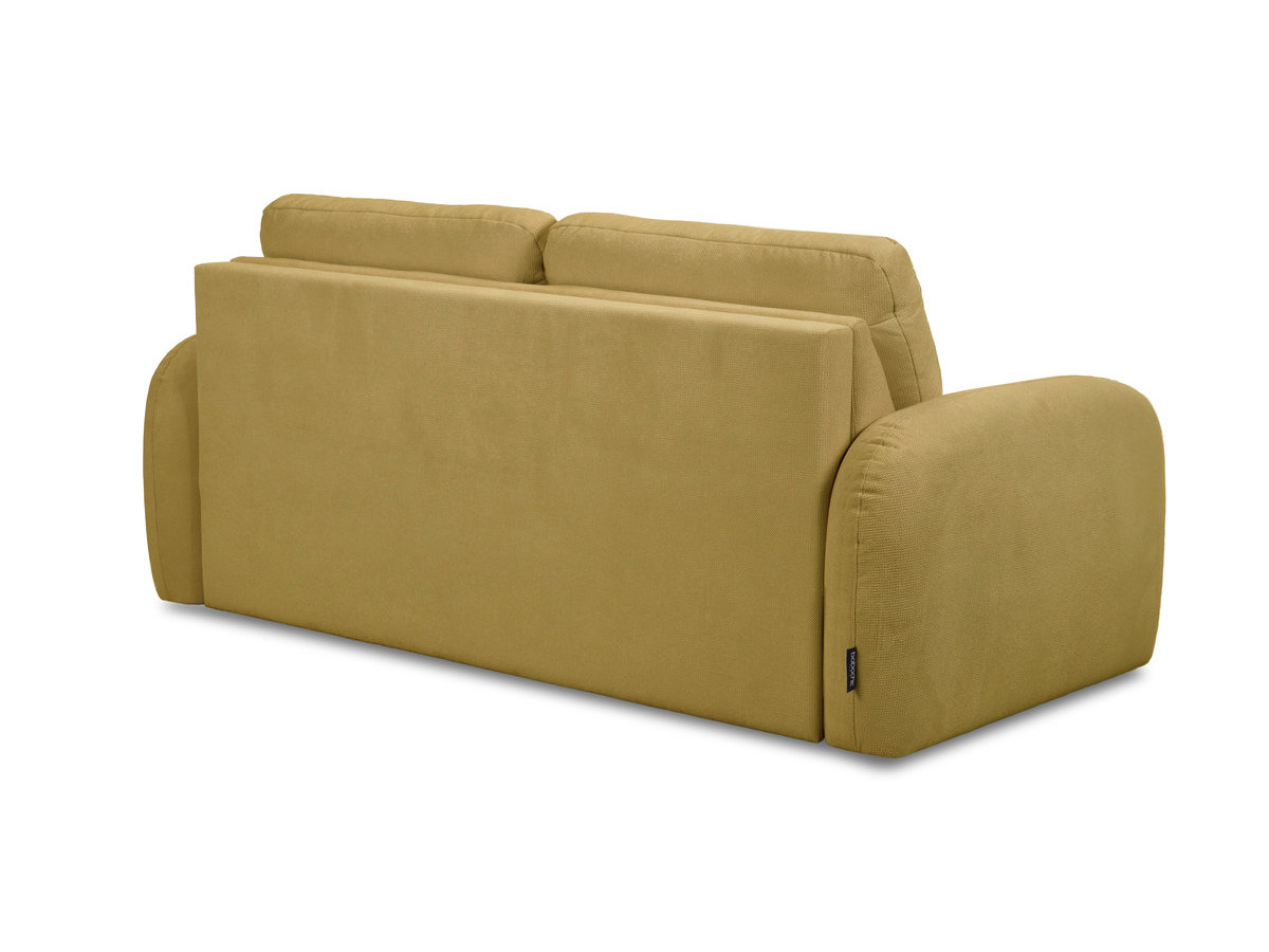 Canapé droit convertible KENAN ouverture express tissu lisse