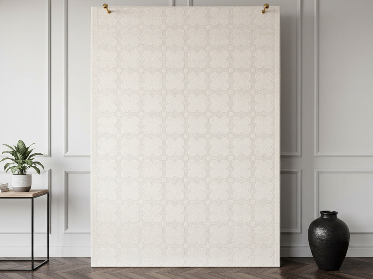 Tapis poils ras OWEN motif abstrait
