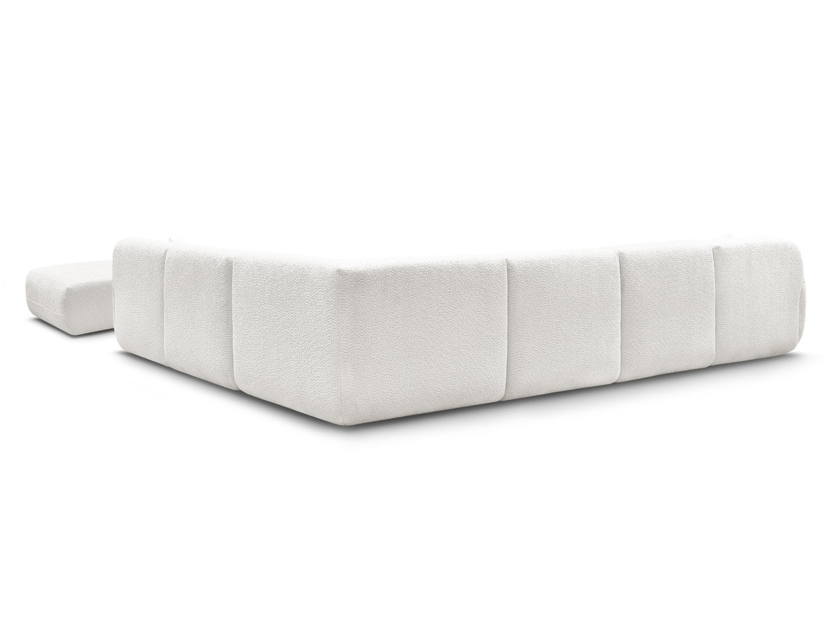 ANDA modulaire vaste panoramabank met 4 fauteuils, 1 chaise longue, 1 hoekelement en 1 poef.