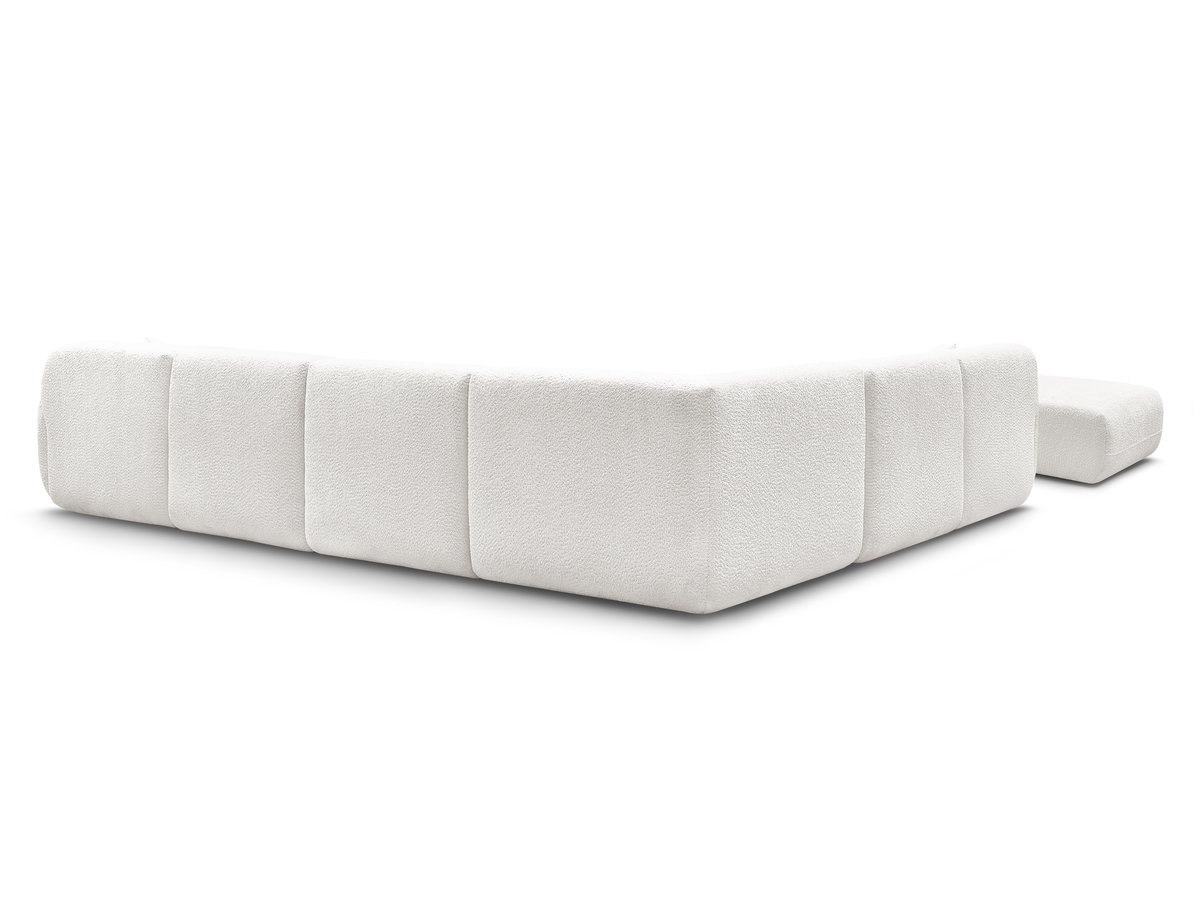 Canapé panoramique fixe modulable ANDA avec 4 chauffeuses, 1 méridienne, 1 angle et 1 pouf