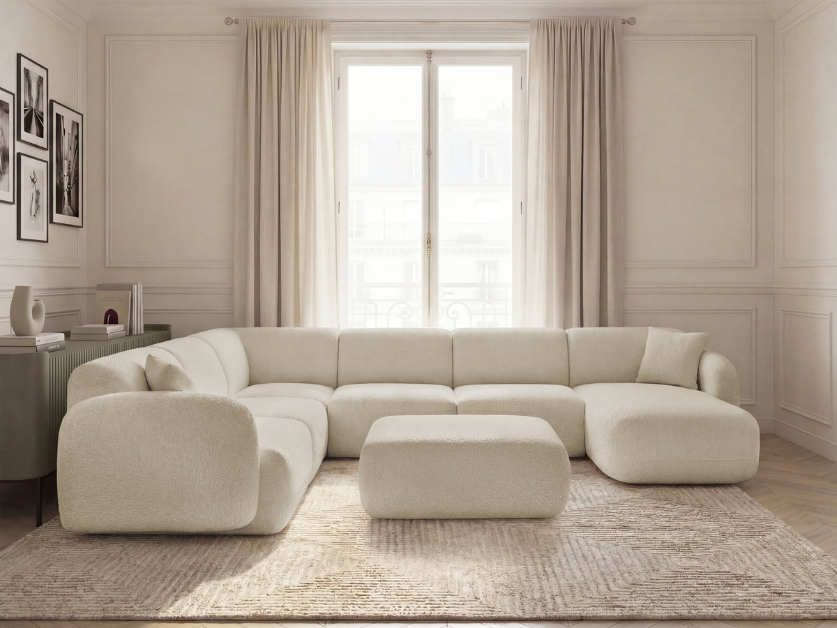 Canapé panoramique modulable ANDA beige — vue 4