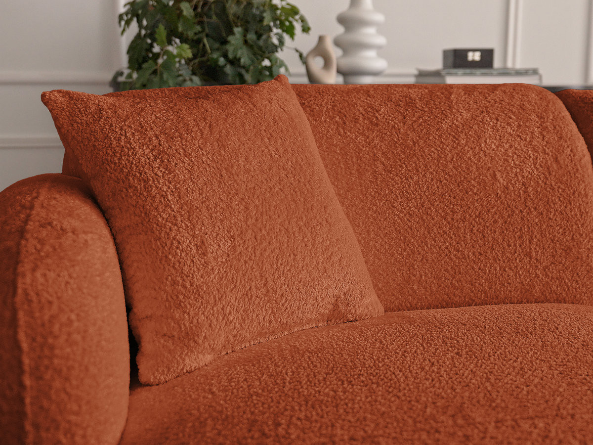 Canapé panoramique fixe modulable ANDA avec 4 chauffeuses, 1 méridienne, 1 angle et 1 pouf