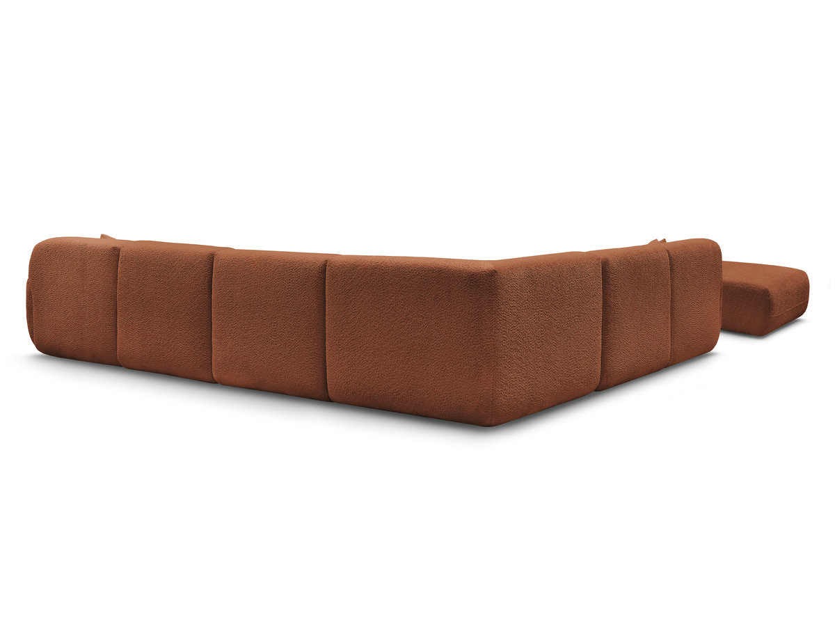 Canapé panoramique fixe modulable ANDA avec 4 chauffeuses, 1 méridienne, 1 angle et 1 pouf