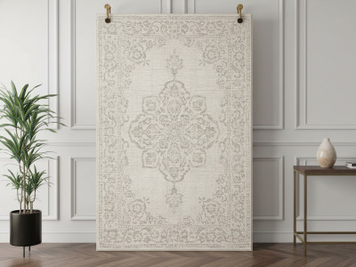 Tapis tissé plat SAMI motif vintage