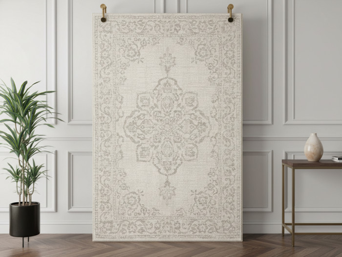 Tapis tissé plat SAMI motif vintage