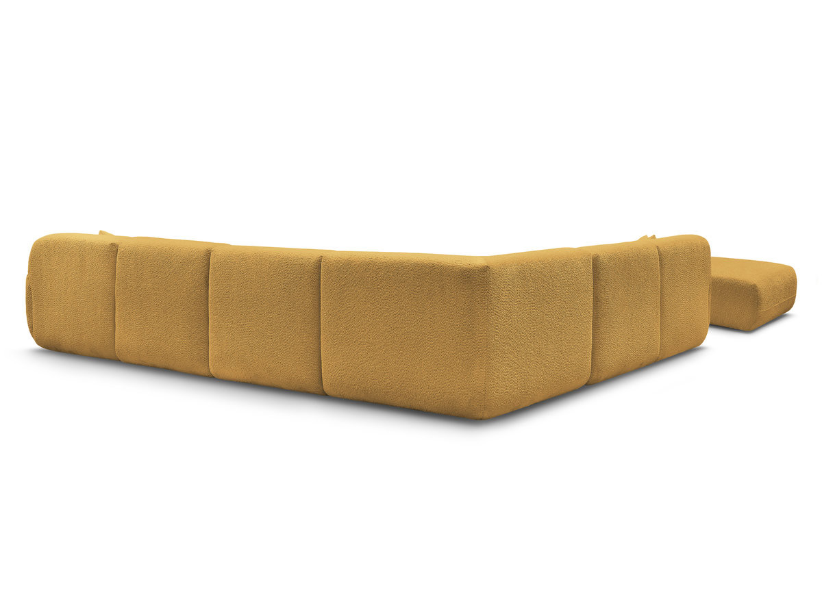 Canapé panoramique fixe modulable ANDA avec 4 chauffeuses, 1 méridienne, 1 angle et 1 pouf