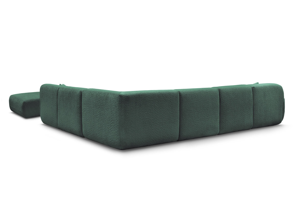 ANDA modulaire vaste panoramabank met 4 fauteuils, 1 chaise longue, 1 hoekelement en 1 poef.