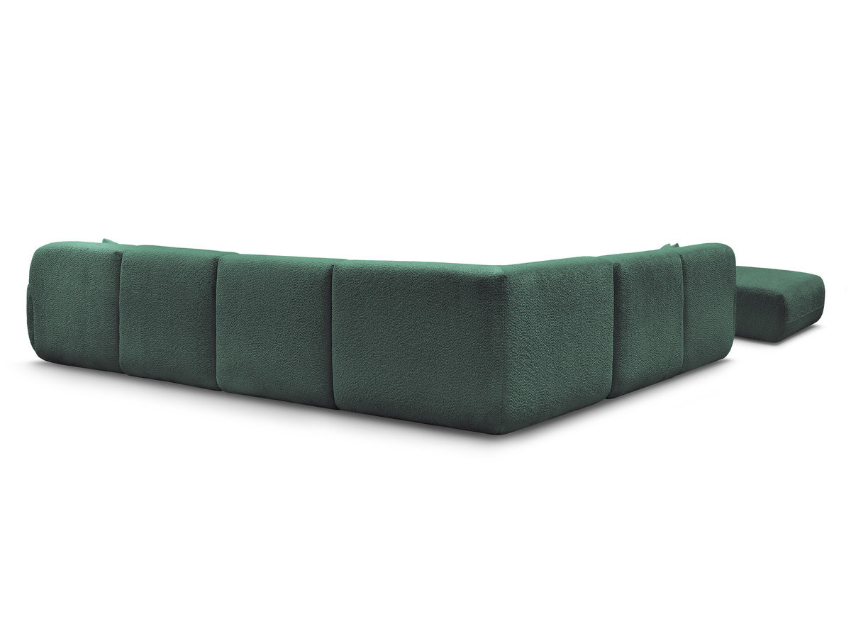 Canapé panoramique fixe modulable ANDA avec 4 chauffeuses, 1 méridienne, 1 angle et 1 pouf