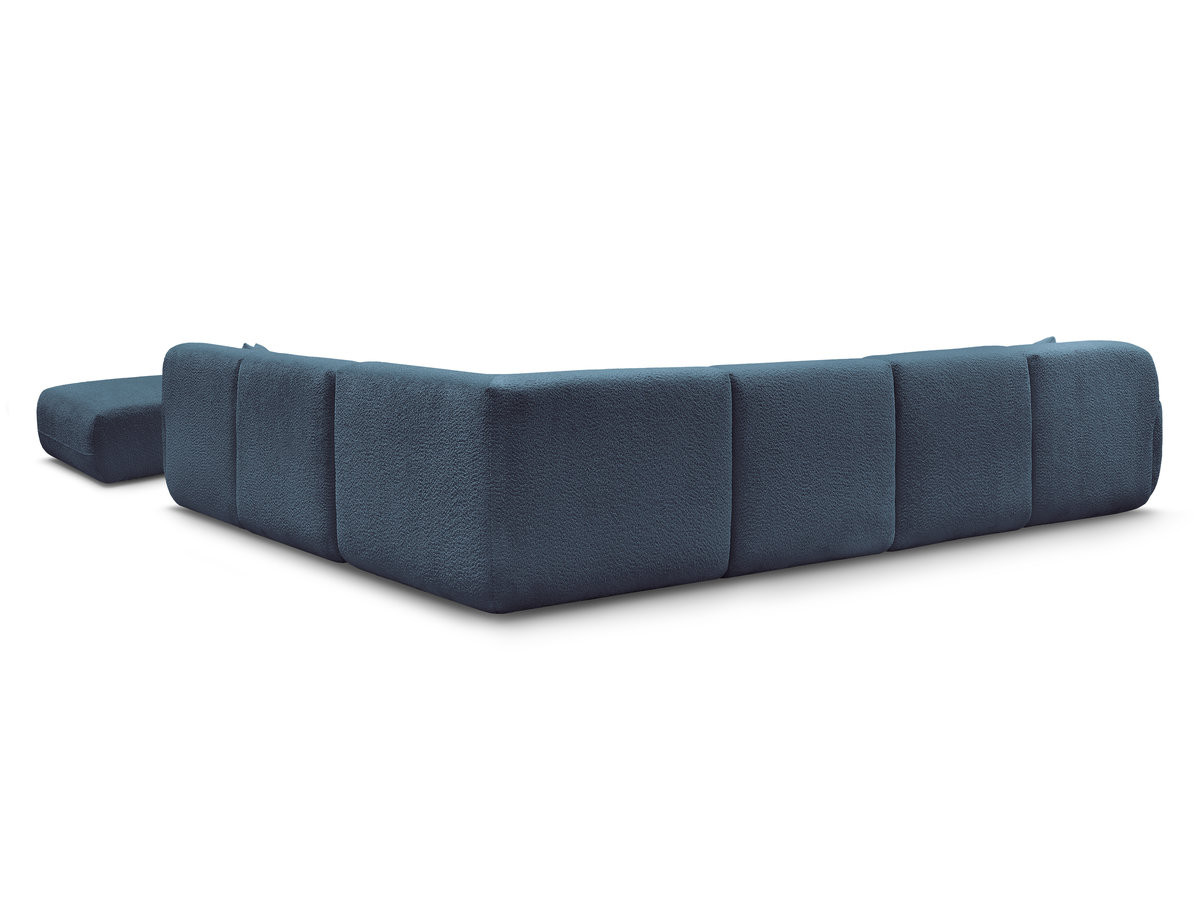 ANDA modulaire vaste panoramabank met 4 fauteuils, 1 chaise longue, 1 hoekelement en 1 poef.