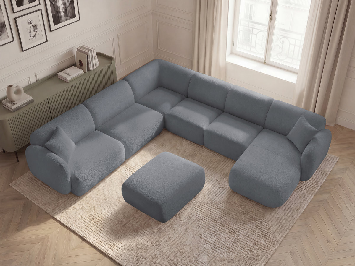 Canapé panoramique modulable ANDA gris — vue 5