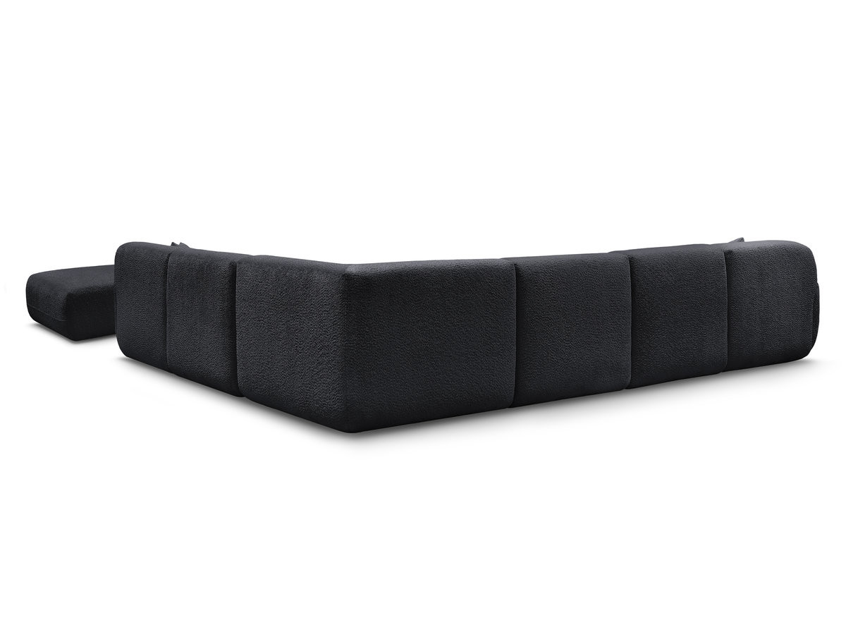 Canapé panoramique fixe modulable ANDA avec 4 chauffeuses, 1 méridienne, 1 angle et 1 pouf