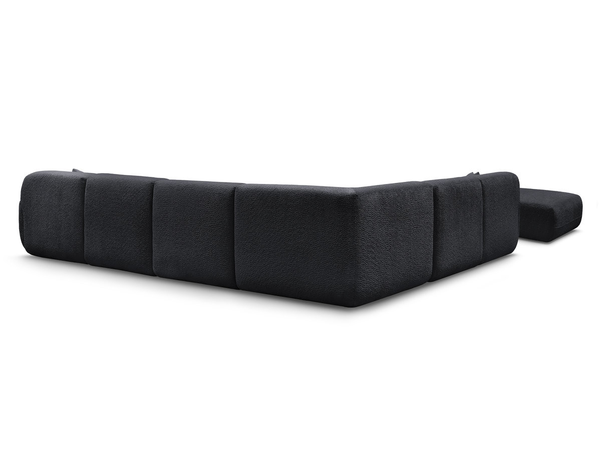 ANDA modulaire vaste panoramabank met 4 fauteuils, 1 chaise longue, 1 hoekelement en 1 poef.