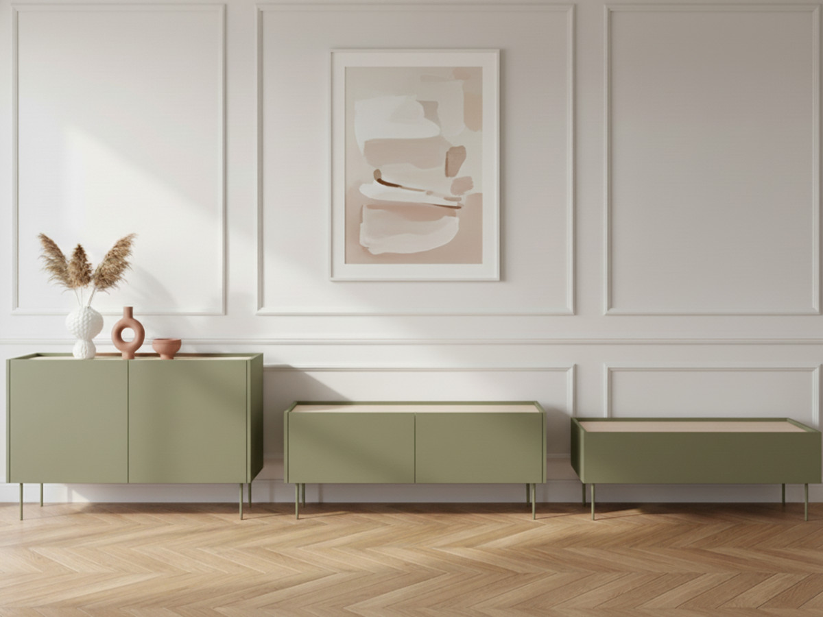 ATLAS set met 120 cm dressoir + 120 cm tv-meubel + 120 cm salontafel