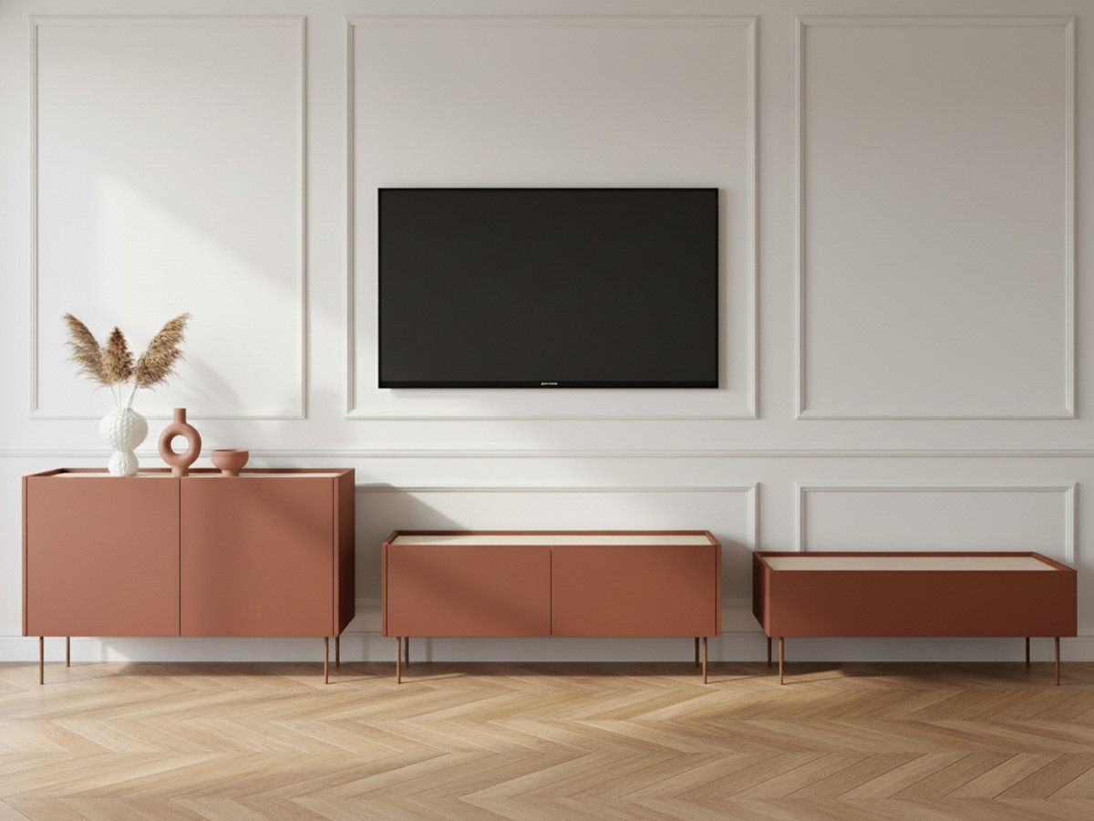 ATLAS set met 120 cm dressoir + 120 cm tv-meubel + 120 cm salontafel