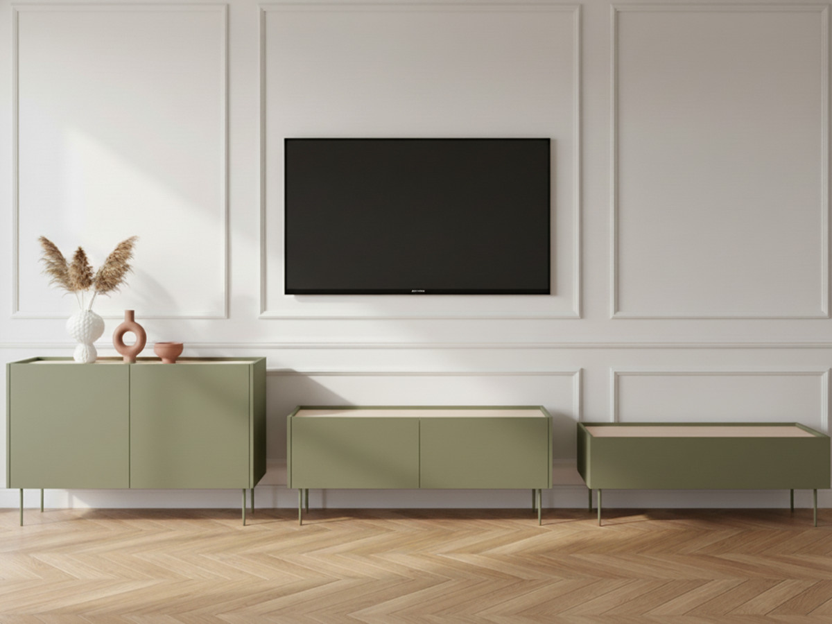 ATLAS set met 120 cm dressoir + 120 cm tv-meubel + 120 cm salontafel