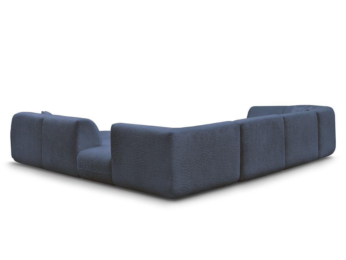 ANDA modulaire vaste panoramabank met 3 fauteuils, 1 chaise longue, 2 hoekelementen en 1 poef.
