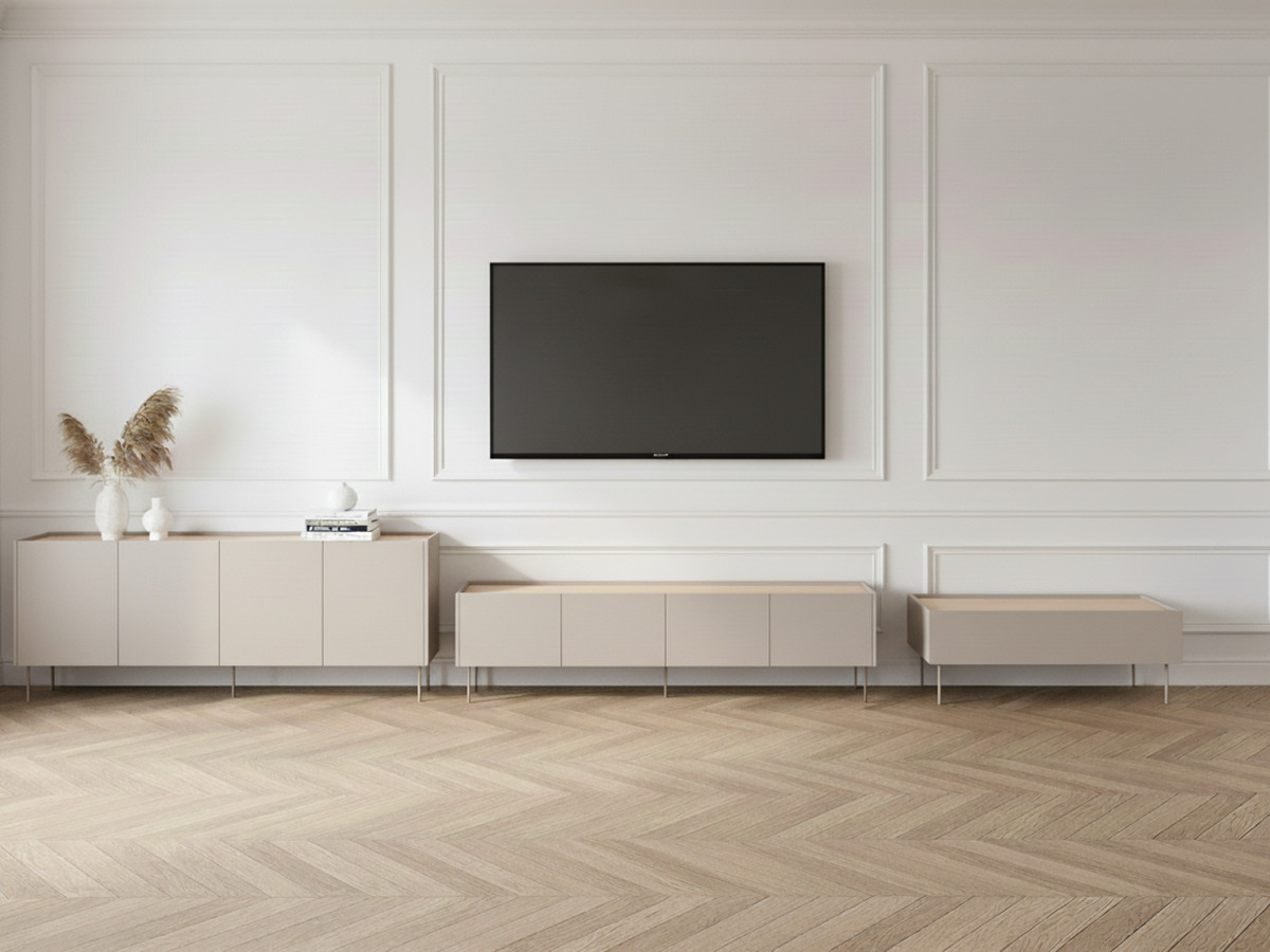 ATLAS set met 220 cm dressoir + 220 cm tv-meubel + 120 cm salontafel