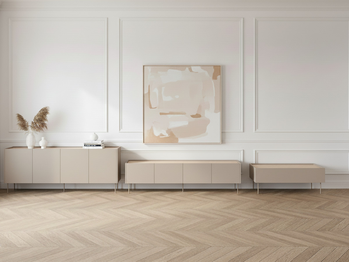 ATLAS set met 220 cm dressoir + 220 cm tv-meubel + 120 cm salontafel