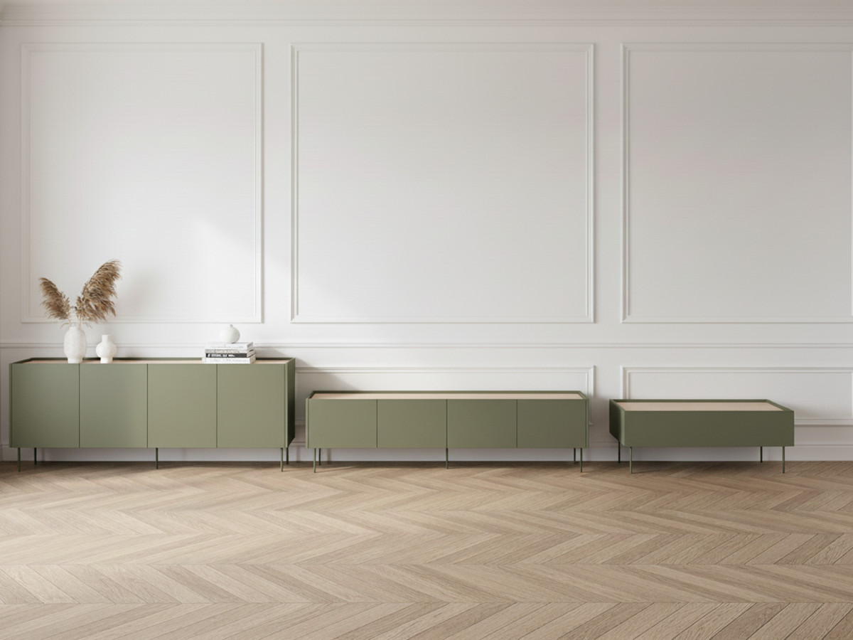 ATLAS set met 220 cm dressoir + 220 cm tv-meubel + 120 cm salontafel