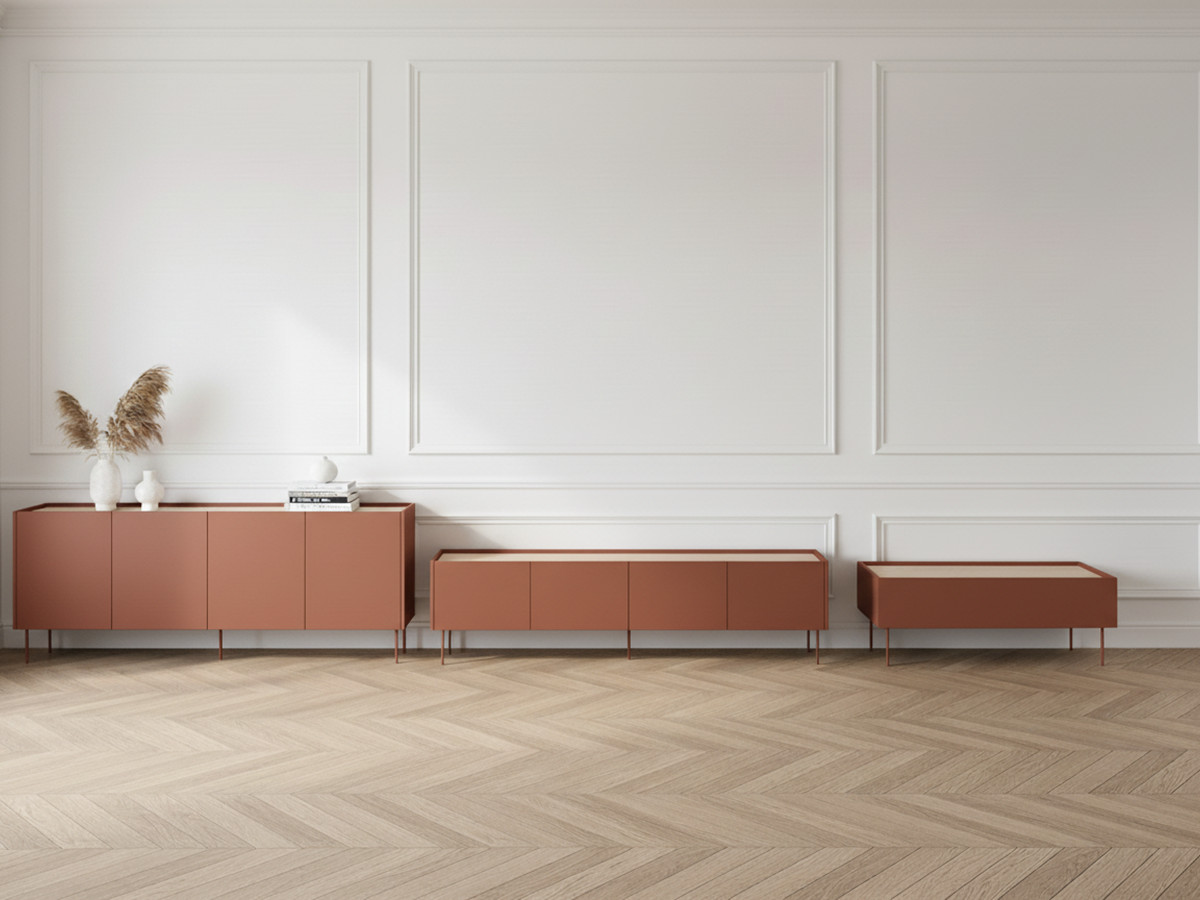 ATLAS set met 220 cm dressoir + 220 cm tv-meubel + 120 cm salontafel