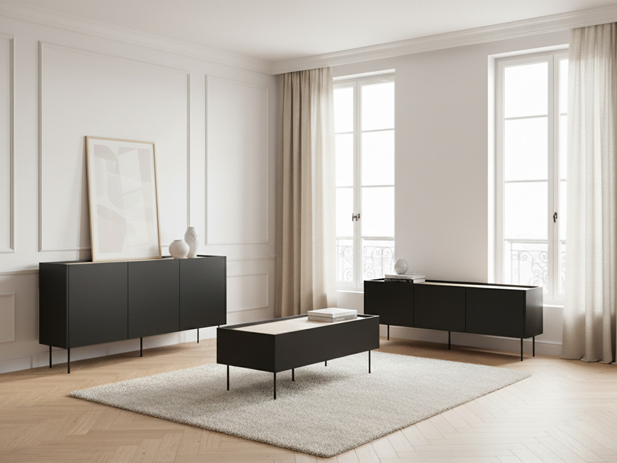 ATLAS set met 170 cm dressoir + 170 cm tv-meubel + 120 cm salontafel