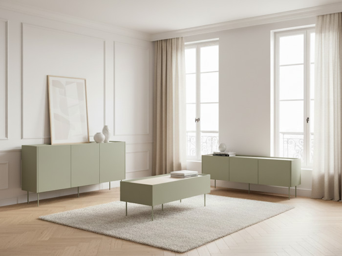 Ensemble ATLAS avec buffet 170 cm + meuble TV 170 cm + table basse 120 cm