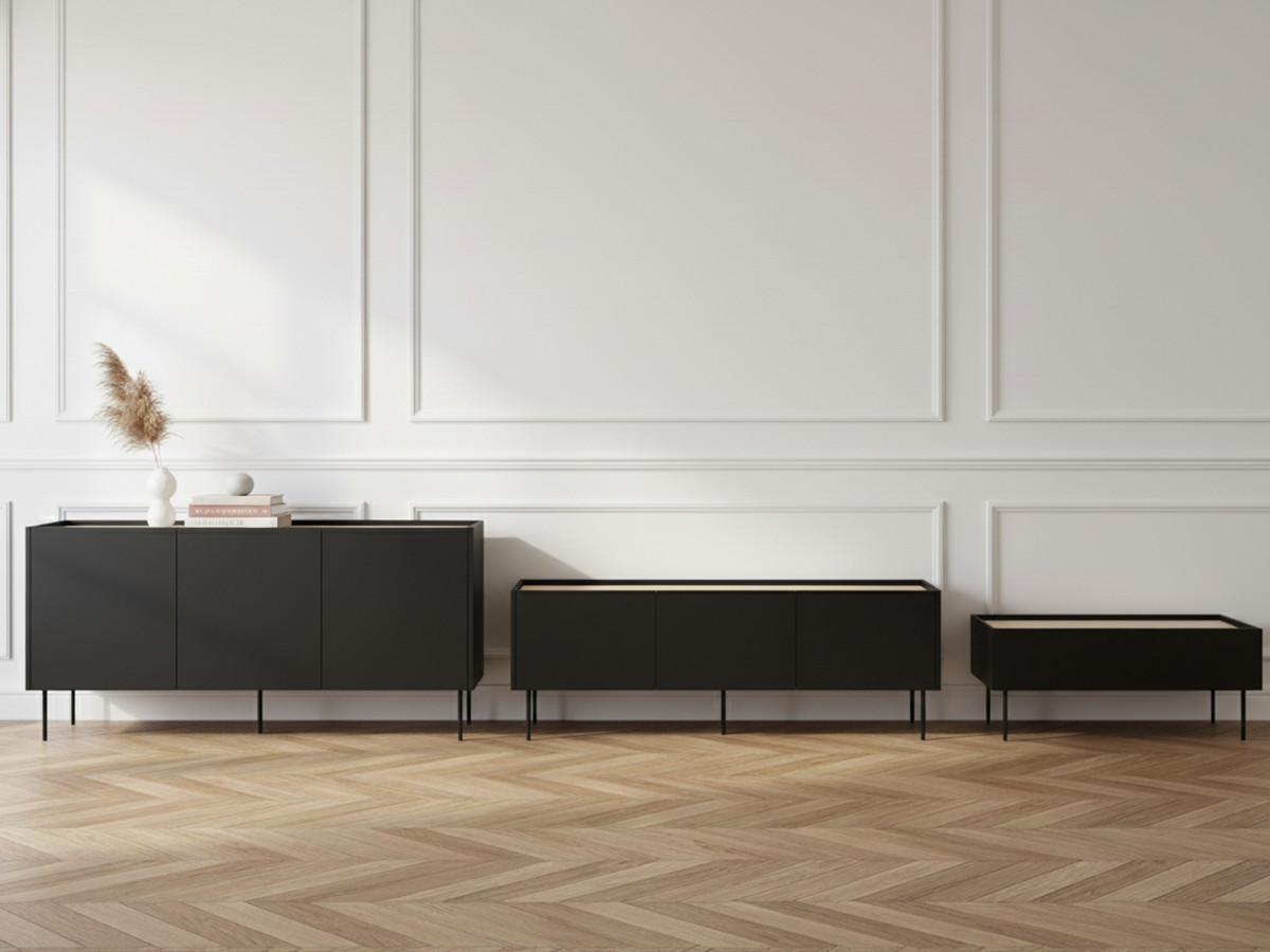 ATLAS set met 170 cm dressoir + 170 cm tv-meubel + 120 cm salontafel