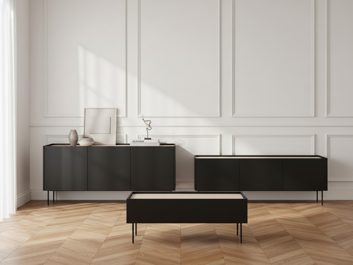 ATLAS set met 170 cm dressoir + 170 cm tv-meubel + 120 cm salontafel