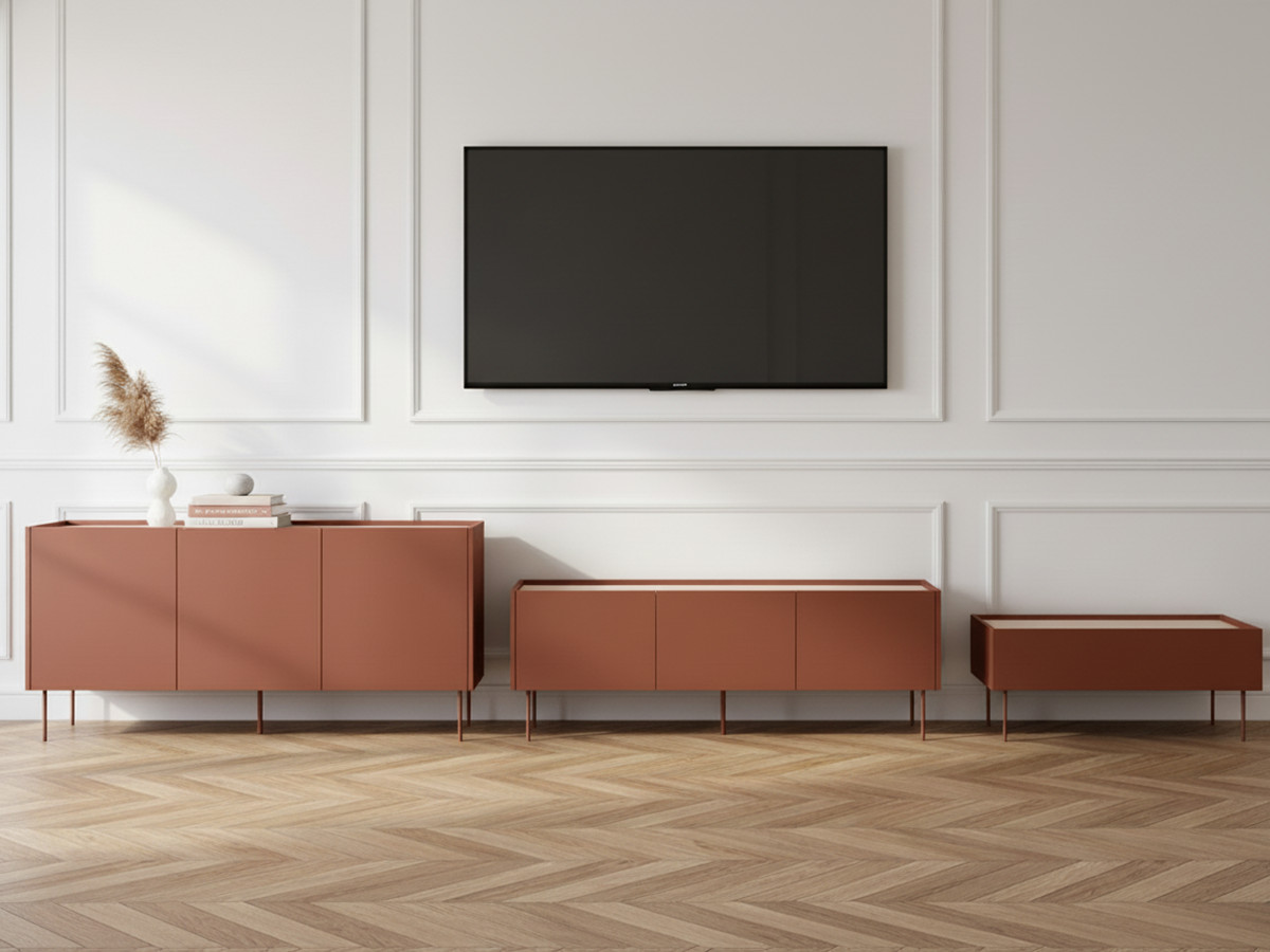 ATLAS set met 170 cm dressoir + 170 cm tv-meubel + 120 cm salontafel