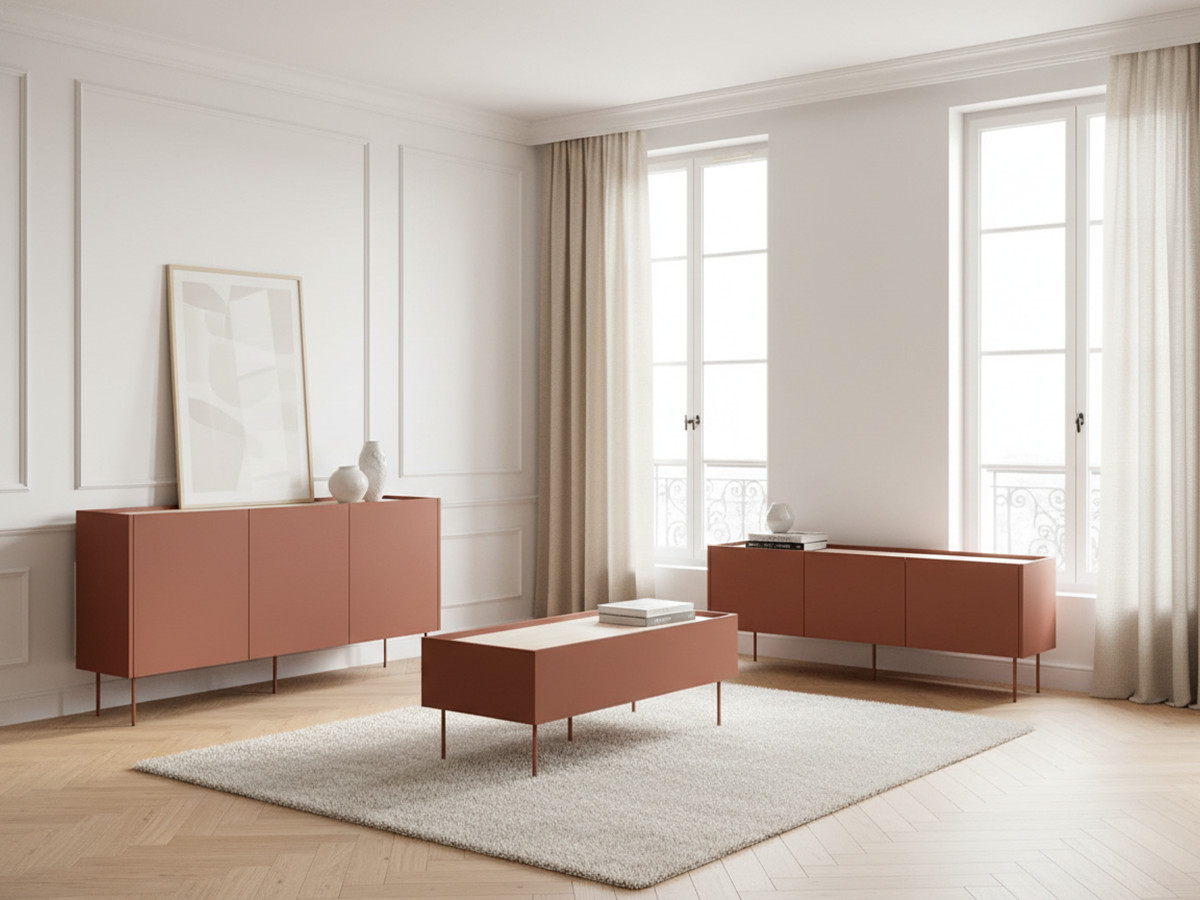 ATLAS set met 170 cm dressoir + 170 cm tv-meubel + 120 cm salontafel