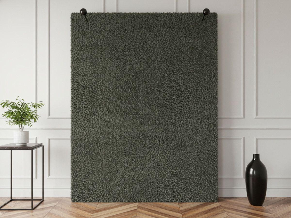 Tapis poils ras MIREILLE uni