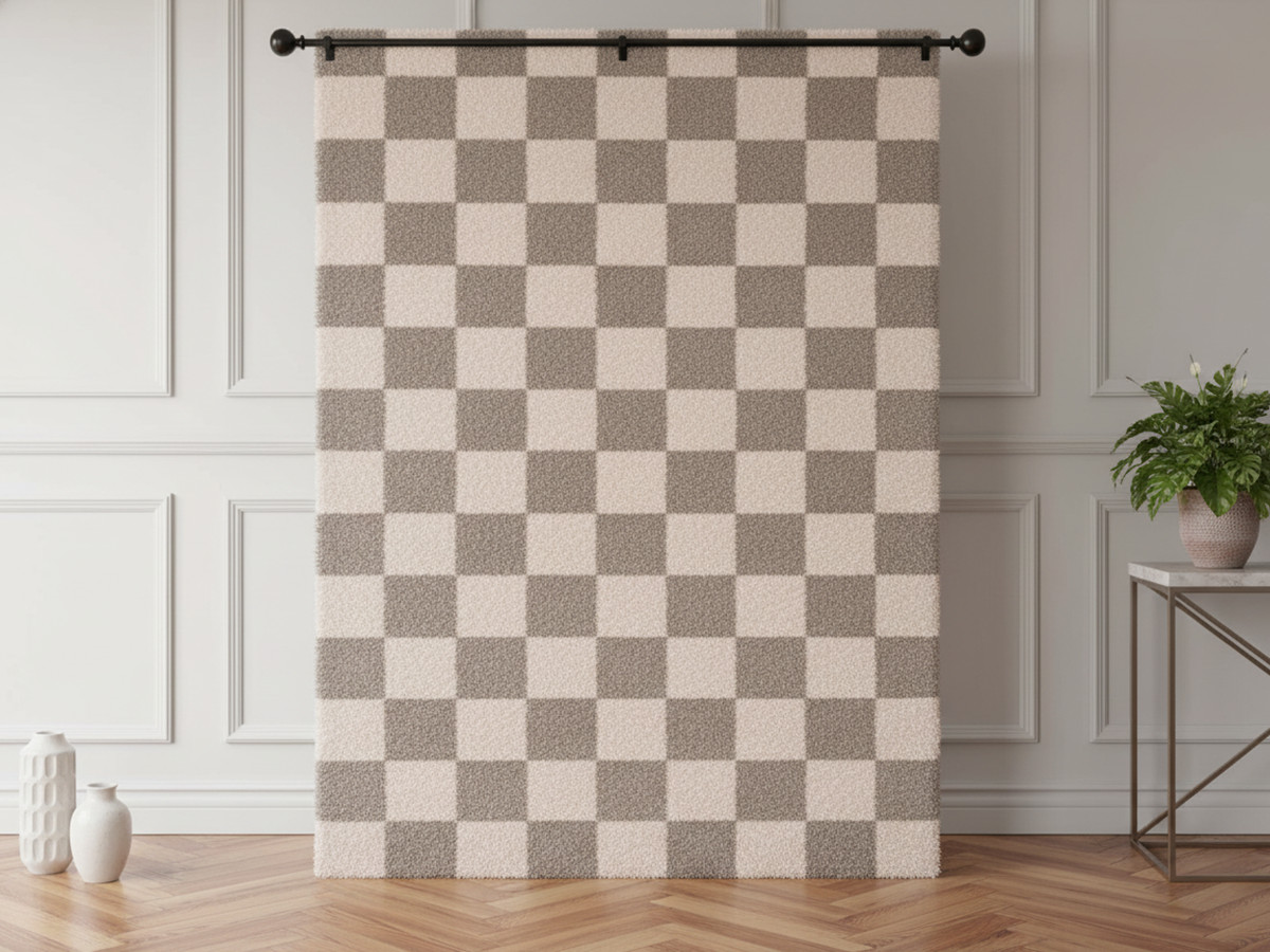 Tapis poils long BLITZ motif géométrique Tapis poils long BLITZ motif géométrique