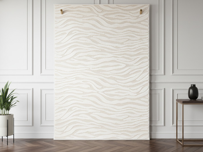 Tapis poils ras MARCEAU motif abstrait