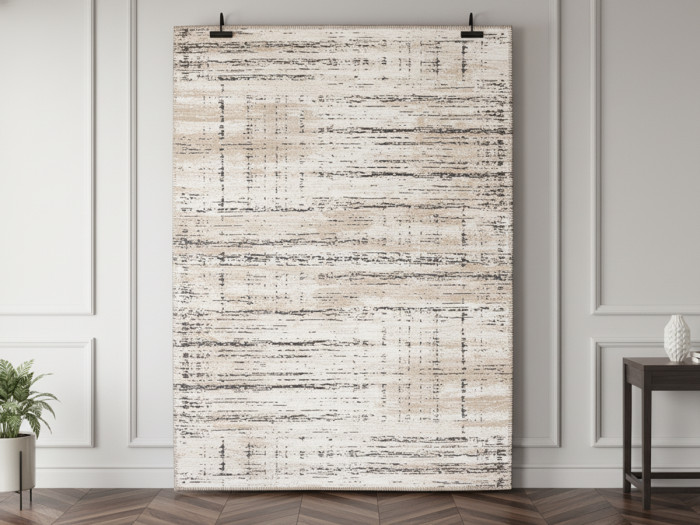 Tapis poils ras JOSEPH motif graphique