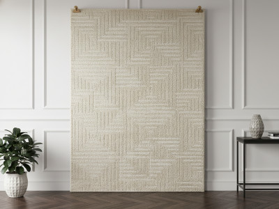 Tapis poils ras LUCIE motif abstrait