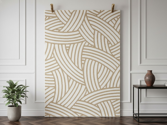 Tapis tissé plat KAEL motif abstrait