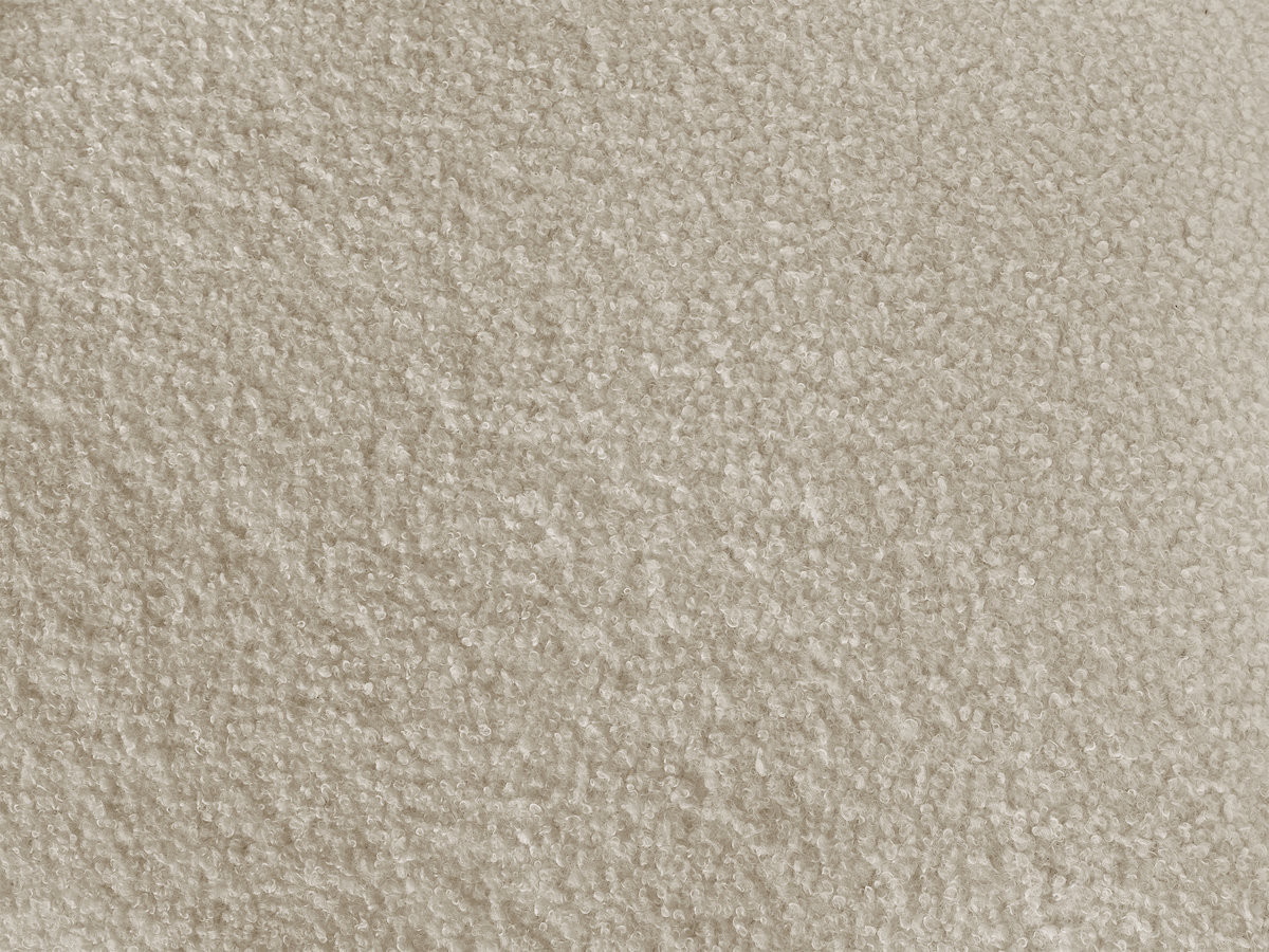 Canapé droit convertible KENAN ouverture express tissu bouclette